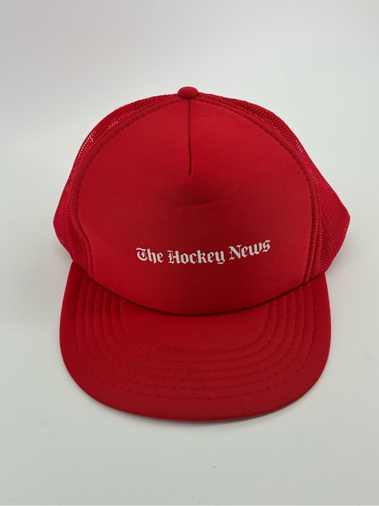 Vintage Other - The Hockey News Athletic Headwear Red Trucker Hat